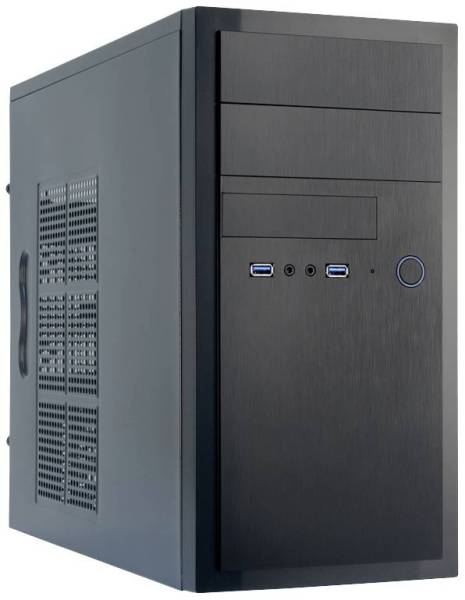 Chieftec HT-01B-OP Mini-Tower PC-Gehäuse Schwarz