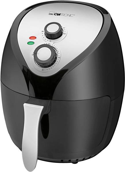 Clatronic FR 3699 Heißluft-Fritteuse 1400W mit manueller Temperatureinstellung Schwarz