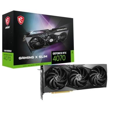 MSI GeForce RTX 4070 Gaming X SLIM 12GB GDDR6X Grafikkarte 3xDP/HDMI