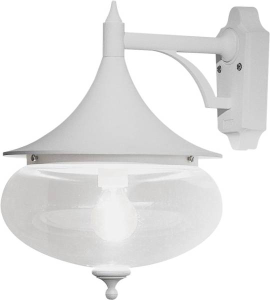 Konstsmide Libra 581-250 Außenwandleuchte Energiesparlampe, LED E27 100W Weiß