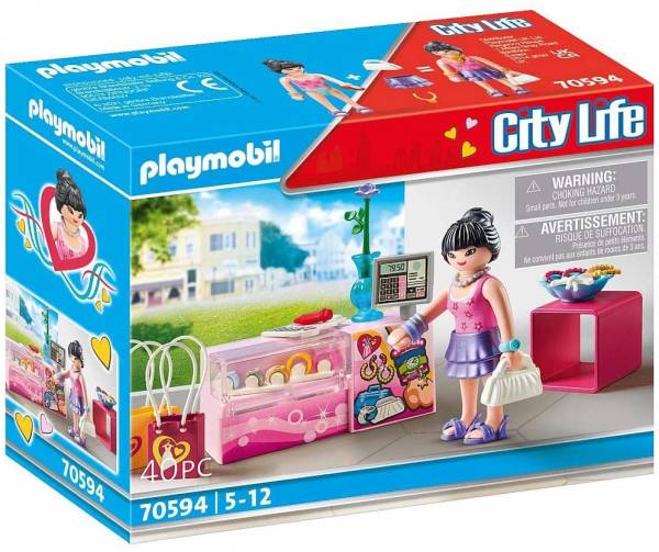 Playmobil city life 70594 fashion accessoires, für kinder von 5 - 12 jahren