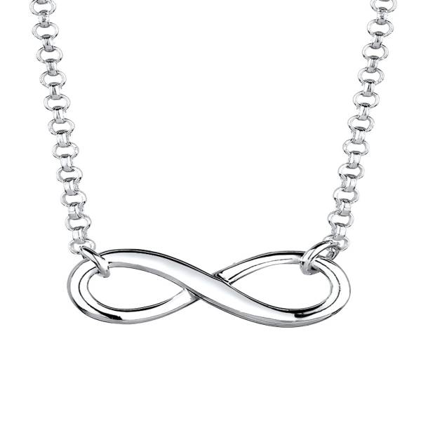 Elli Halskette Choker Infinity Symbol Unendlichkeit 925 Silber 1.0 pieces