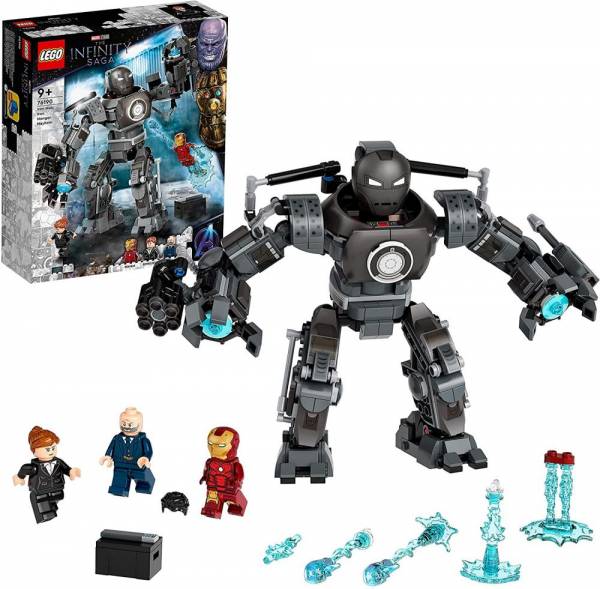 Lego 76190 marvel super heroes iron man und das chaos durch iron monger, spielzeug mit superhelden figuren, fanartikel