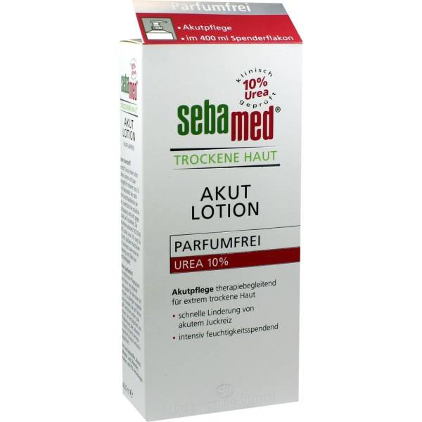 SEBAMED TROCKENE HAUT AKUT LOTION Urea 10 %. parfümfrei 400 ml