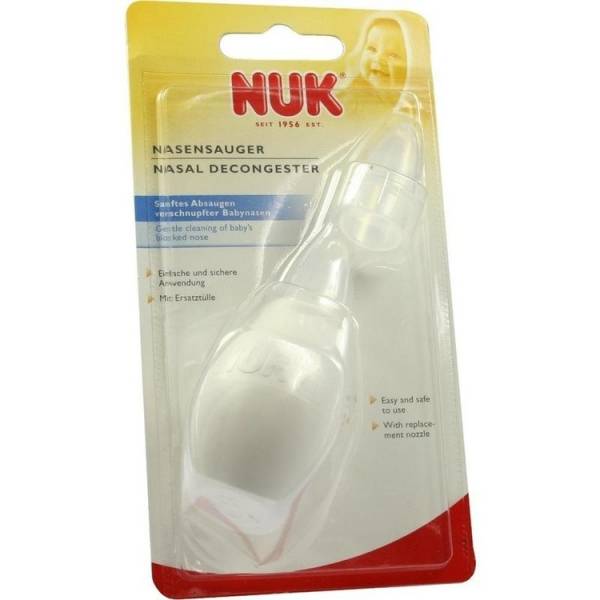 NUK Nasensauger mit Ersatztülle weiß 1 St