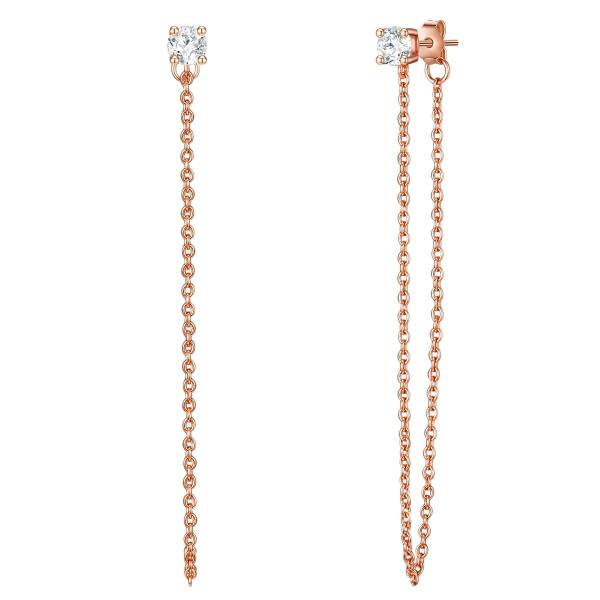 Glanzstücke München Ohrhänger Sterling Silber Zirkonia in Gelbgold Ohrring 1.0 pieces