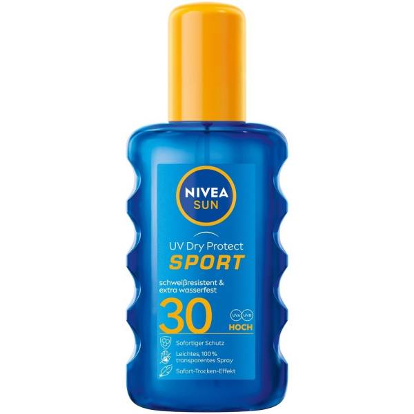 NIVEA UV Dry Protect Sport Transparentes Spray LSF 30 Sonnencreme 200.0 ml