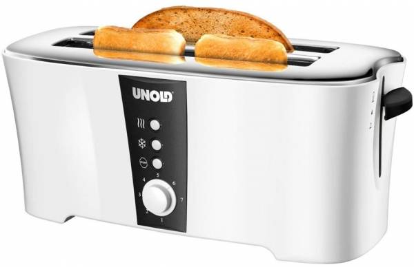 Unold 38020 toaster"design dual", weiß/schwarz