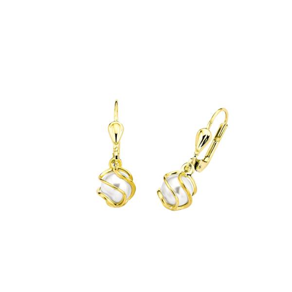 amor amor Ohrhänger für Damen, Gold 375 Ohrring 1.0 pieces