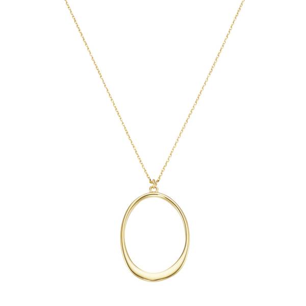 Luigi Merano Kette ovaler Anhänger, Gold 585 Halskette 1.0 pieces