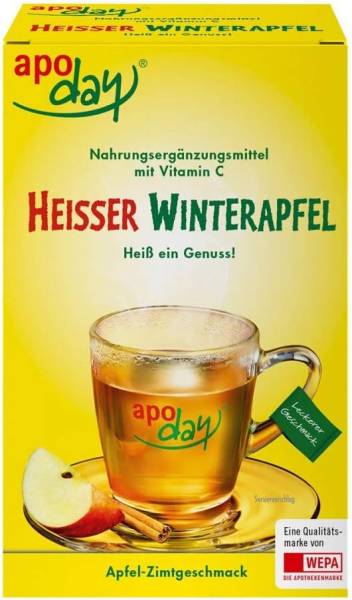 Apoday APODAY heißer Winterapfel Vitamin C Pulver 10X10 g