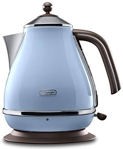 De'Longhi Wasserkocher Icona Vintage KBOV2001.AZ - 1,7 l mit Wasserstandsanzeige und 360° Basis, Ede