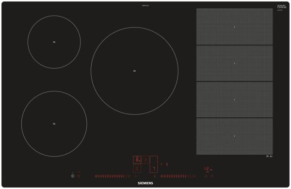 Siemens Induktions-Kochfeld EX801LVC1E, 5 Kochzonen, 80cm breit