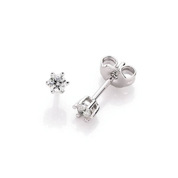 Smart Jewel Smart Jewel Ohrstecker Zirkonia in Krappenfassung, Silber 925 Ohrring 1.0 pieces