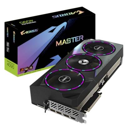 GIGABYTE AORUS GeForce RTX 4090 Master 24GB GDDR6X Grafikkarte 1xHDMI, 3xDP
