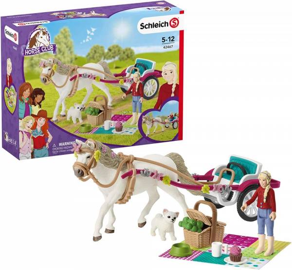 Schleich 42467 horse club spielset - kutsche für pferdeshow, spielzeug ab 5 jahren single