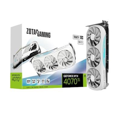 ZOTAC GAMING GeForce RTX 4070Ti TRINITY OC White 12GB GDDR6 Grafikkarte DP/HDMI