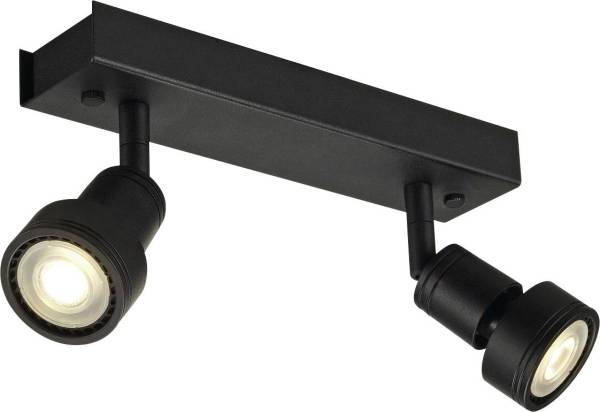 SLV 147370 PURI Deckenleuchte, Wandleuchte LED, Halogen GU10 Schwarz