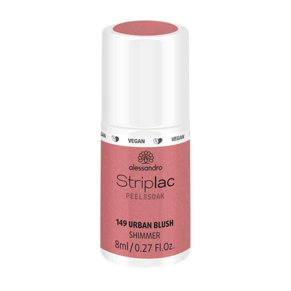 Alessandro International StripLac Peel or Soak 8 ml - 149 urban blush shimmer