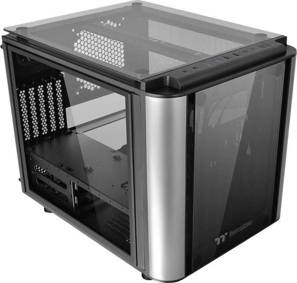 Thermaltake Level 20VT Mini-Tower PC-Gehäuse Schwarz 1 vorinstallierter Lüfter, LCS Kompatibel, Se