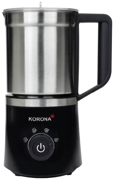 Korona 18050 Milchaufschäumer Edelstahl, Schwarz 650W