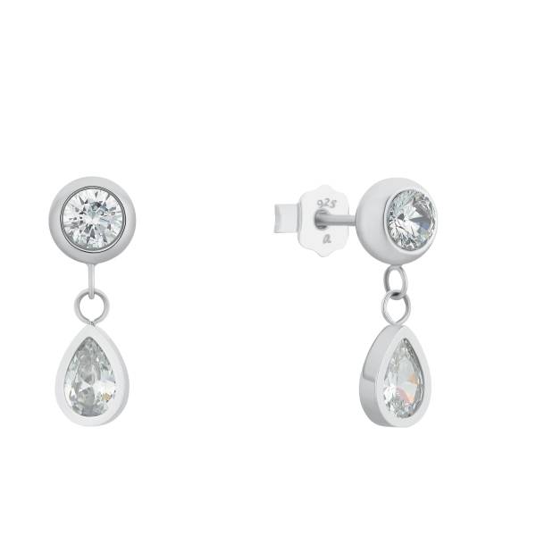 amor Ohrstecker für Damen, Edelstahl, Zirkonia synth. Ohrring 1.0 pieces