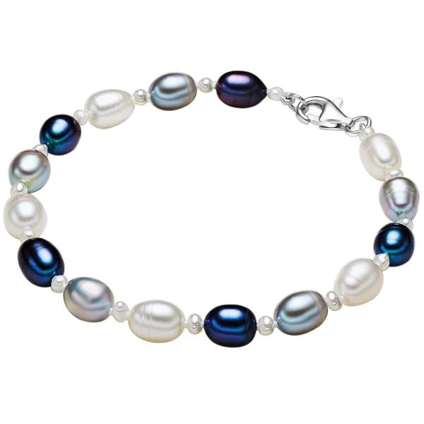 Valero Pearls Perlen-Armband Sterling Silber Süßwasser-Zuchtperle in Armband 1.0 pieces