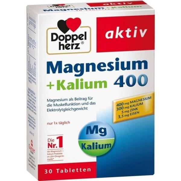 Doppelherz aktiv Magnesium + Kalium 400 30