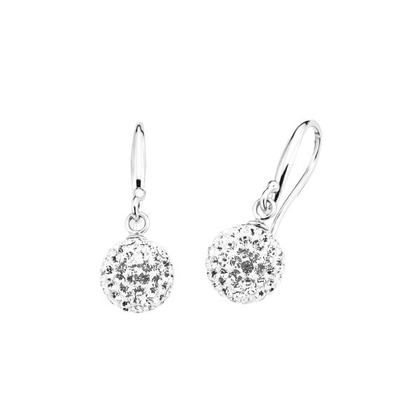 amor Ohrhänger für Damen, 925 Sterling Silber, Kristallglas Ohrring 1.0 pieces