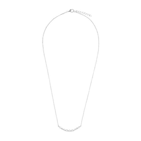 amor Kette mit Anhänger für Damen, 925 Sterling Silber, Zirkonia synth. Halskette 1.0 pieces