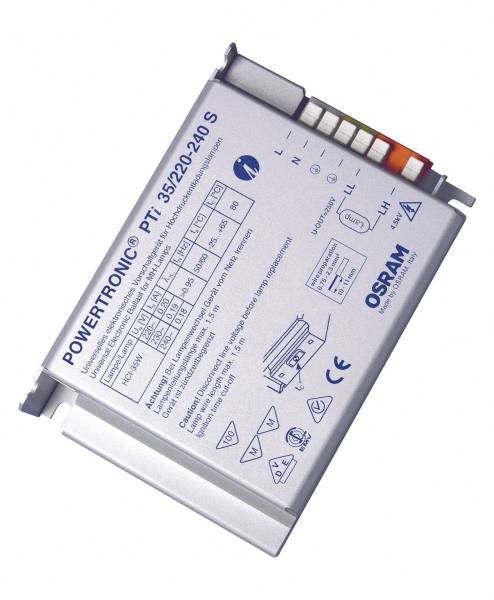 Osram Hochdruckentladungslampe EVG 35W (1 x 35 W) für Leuchteneinbau, Metallgehäuse