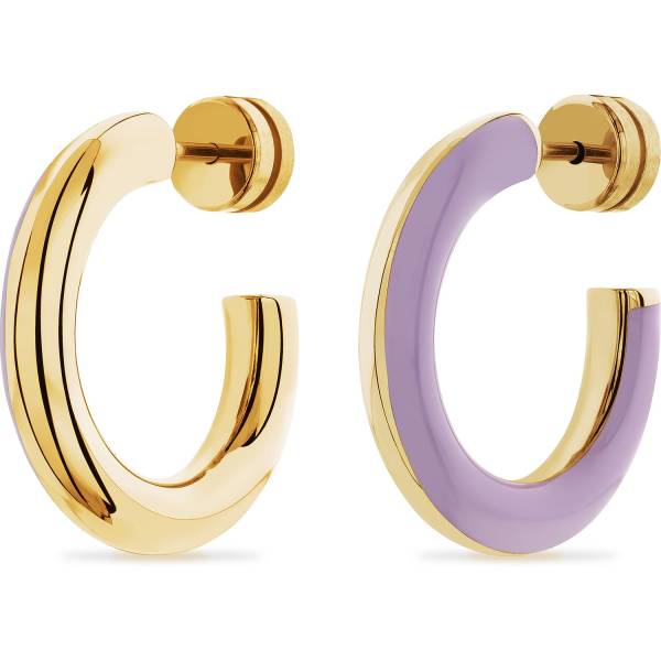 GMK Collection Creolen Edelstahl, Emaille Ohrring 1.0 pieces