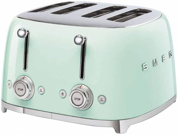 Smeg TSF03PGEU Toaster, 2000, Metall, Pastellgrün