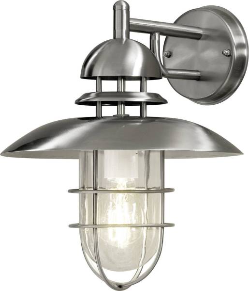 Konstsmide Sorrento 7319-000 Außenwandleuchte Energiesparlampe, LED E27 60W Edelstahl
