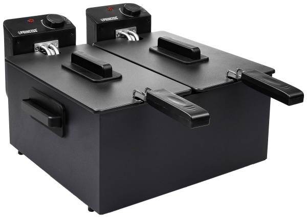 Princess 183028 Doppel Kaltzonen Fritteuse 2x 1800W Schwarz