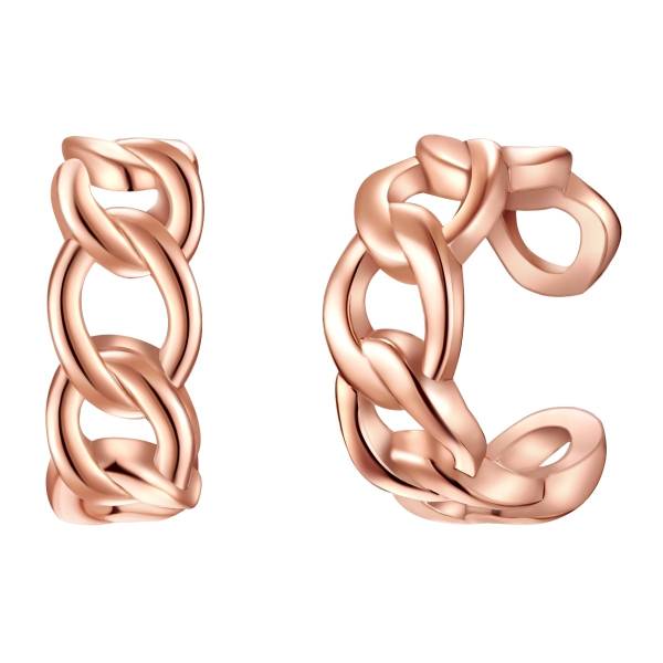 Lulu & Jane Ohrklemme Messing in Rosegold Ohrring 1.0 pieces