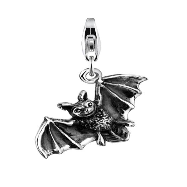 Nenalina Nenalina Nenalina Charm Anhänger Fledermaus Halloween 925 Sterling Silber Schmuckanhänger 1.0 pieces