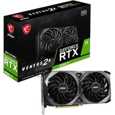 MSI GeForce RTX 3060Ti Ventius 2X OC 8GB GDDR6X Gaming Grafikkarte 3xDP/HDMI