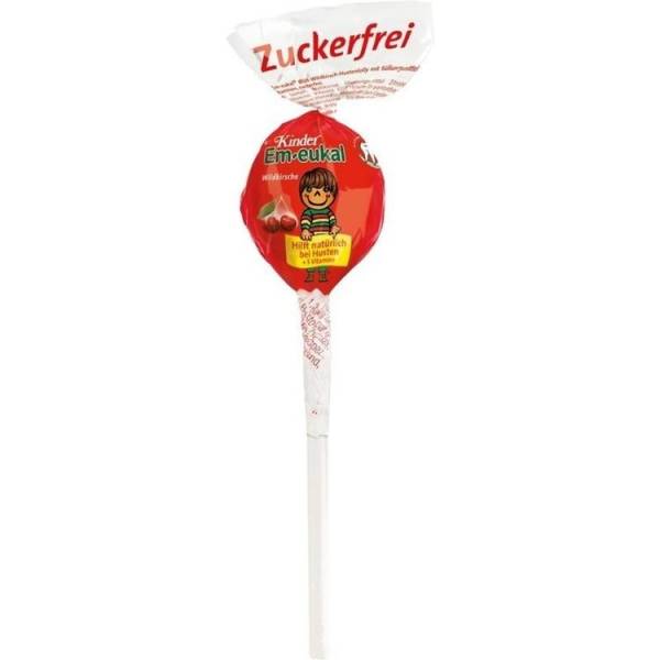 Kinder Em-eukal Wildkirsche Lolly zuckerfrei 10 g