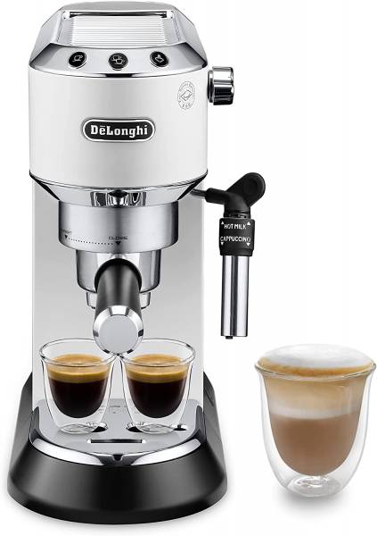 De'Longhi Dedica Style EC 685.BK Espresso Siebträgermaschine, Espressomaschine mit Professioneller M