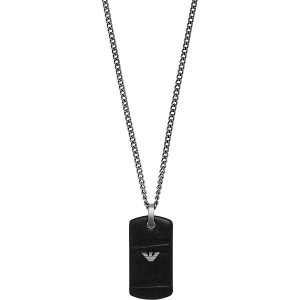 Emporio Armani Emporio Armani Kette Edelstahl, Leder Halskette 1.0 pieces