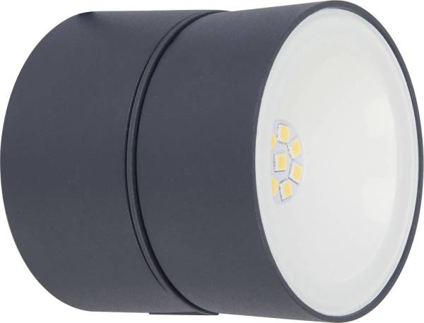 Lutec Trumpet 6260 gr LED-Außenwandleuchte 11W Grau