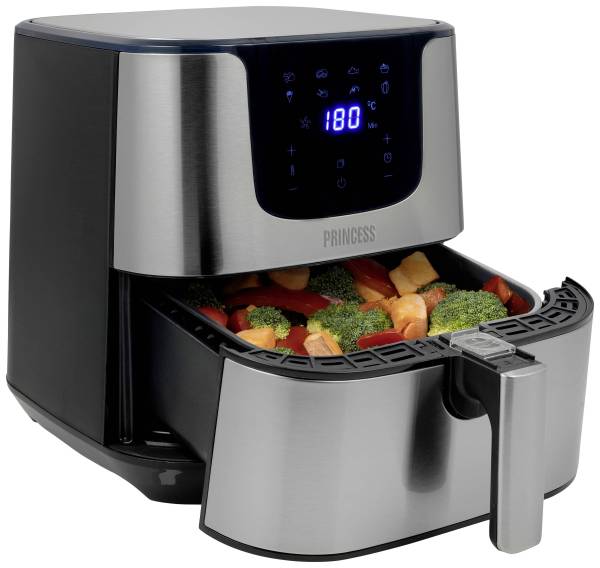 Princess 01.182060.01.001 Heißluft-Fritteuse 1700W Antihaftbeschichtung, Timerfunktion, Überhitzun