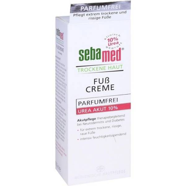 SEBAMED TROCKENE HAUT Fußcreme Urea 10 %. Parfümfrei 100 ml