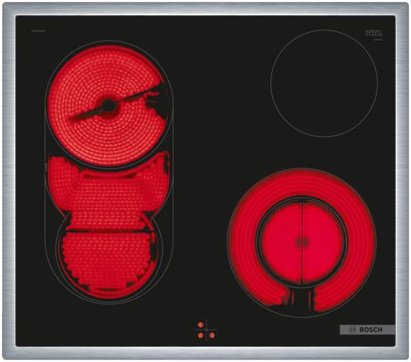 Bosch NKM645GA2E Elektro-Kochfeld 60 cm herdgesteuert, Schwarz, CombiZone
