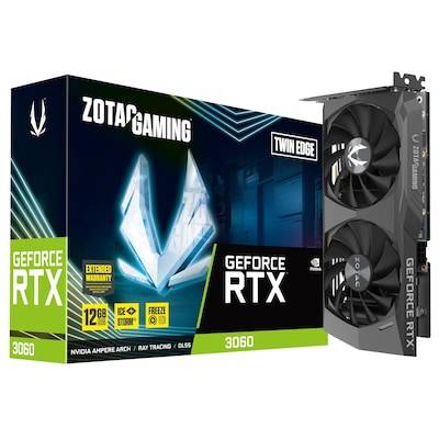 ZOTAC GAMING GeForce RTX 3060 Twin Edge 12GB GDDR6 Grafikkarte 3xDP/HDMI