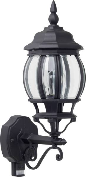 Brilliant Istria 48697/06 Außenwandleuchte mit Bewegungsmelder LED E27 60W Schwarz