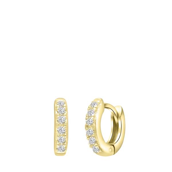 Lucardi Ohrringe 925 Silber - goldfarbig Ohrring 1.0 pieces
