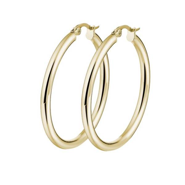 Lucardi Ohrringe Stahl - goldfarbig Ohrring 1.0 pieces