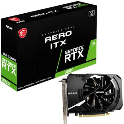 MSI GeForce RTX 3050 AERO ITX 8GB GDDR6 Grafikkarte 3xDP/HDMI